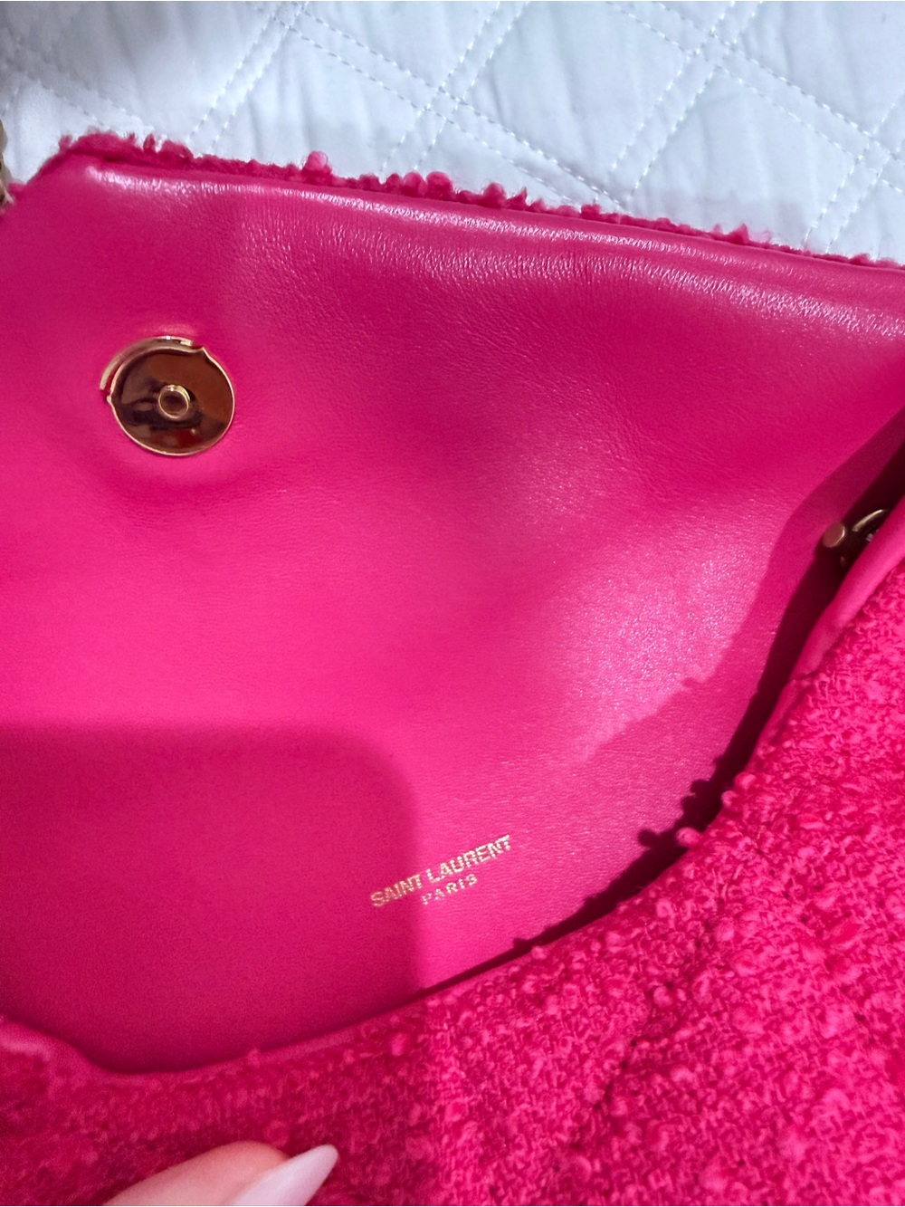 Saint Laurent Toy Lou Boucle Puffer Bag - Picture 4 of 8